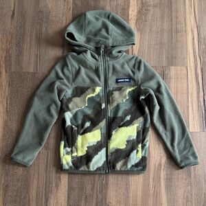 Lands' End Kids Green Camo Fleece jacket